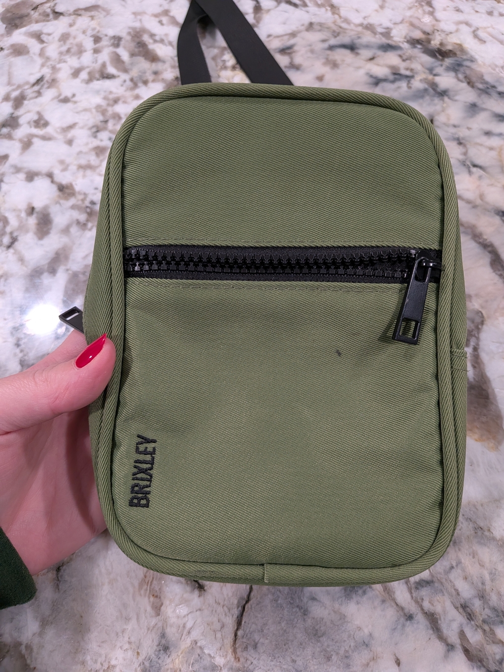 Brixley Olive Green Crossbody Bag - Compact Women's Sling